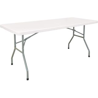 6 Foot plastic table for pop-up